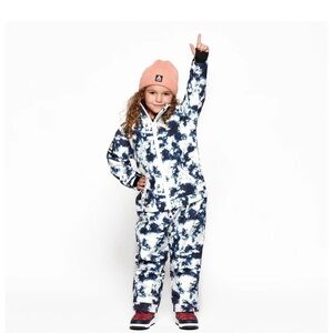 Kids 2-in-1 Snow suit, Blue Tie Dye